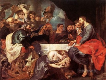 Peter Paul Rubens Painting - Christ at Simon the Pharisee Baroque Peter Paul Rubens